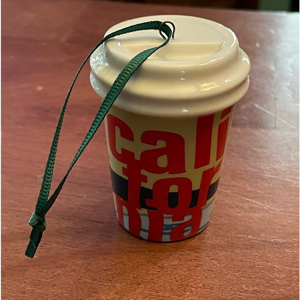 Starbucks 2017 Ceramic Coffee Mug Ornament - California